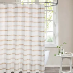 Awesome Home™ Wavy Stripe Recycled Shower Curtain
