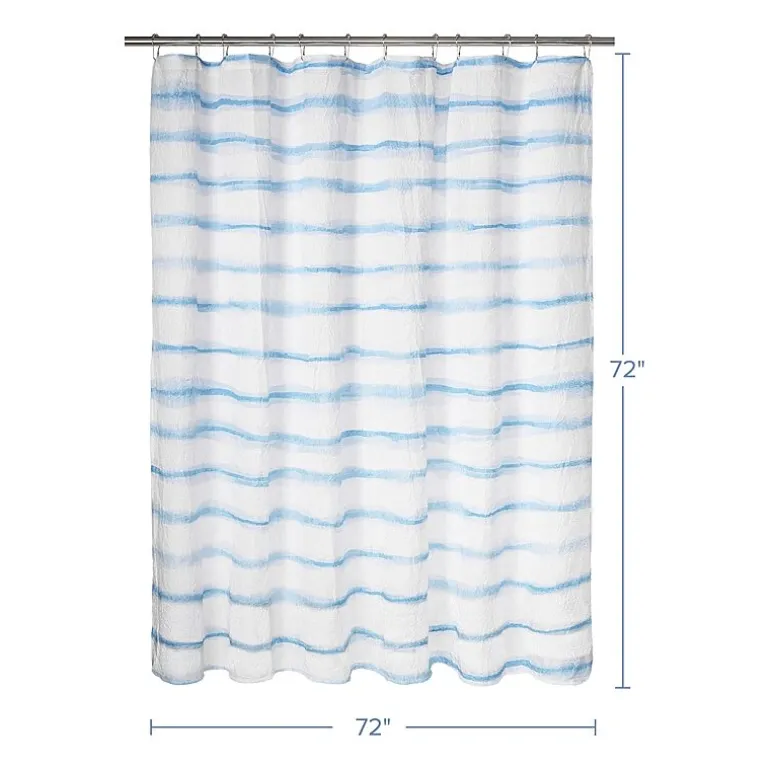 Awesome Home™ Wavy Stripe Recycled Shower Curtain