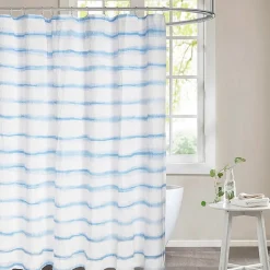 Awesome Home™ Wavy Stripe Recycled Shower Curtain