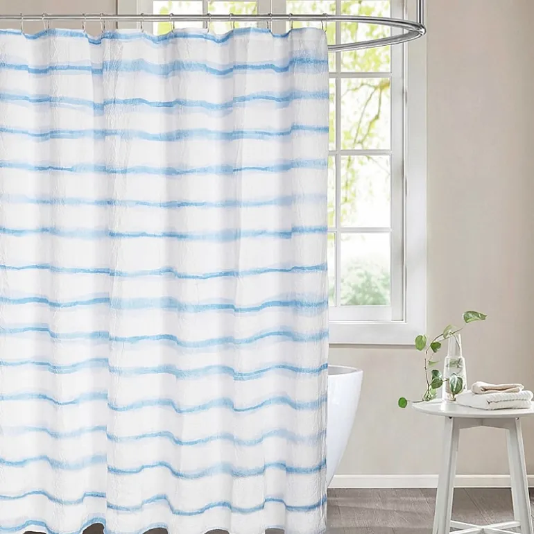 Awesome Home™ Wavy Stripe Recycled Shower Curtain