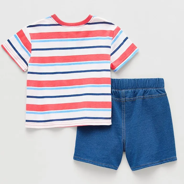 Baby Boys Mickey Mouse 2-pc. Short Set