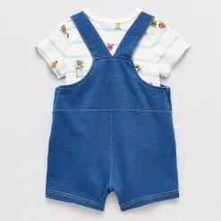 Baby Boys 2-pc. Sesame Street Shortall Set
