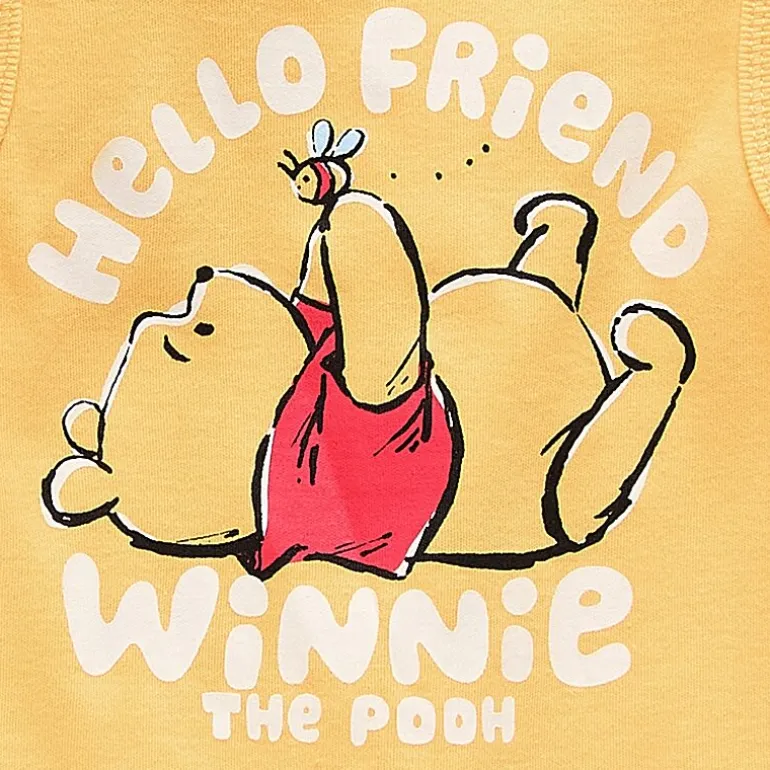 Baby Boys Winnie The Pooh Short Sleeve 2-pc. Romper