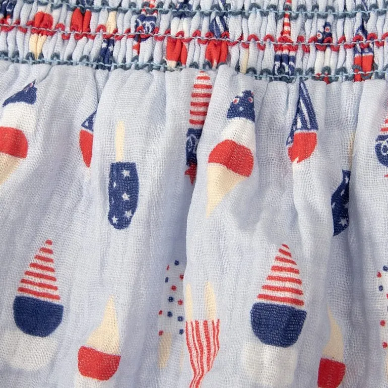 Baby Essentials Americana Baby Girls Sleeveless Romper