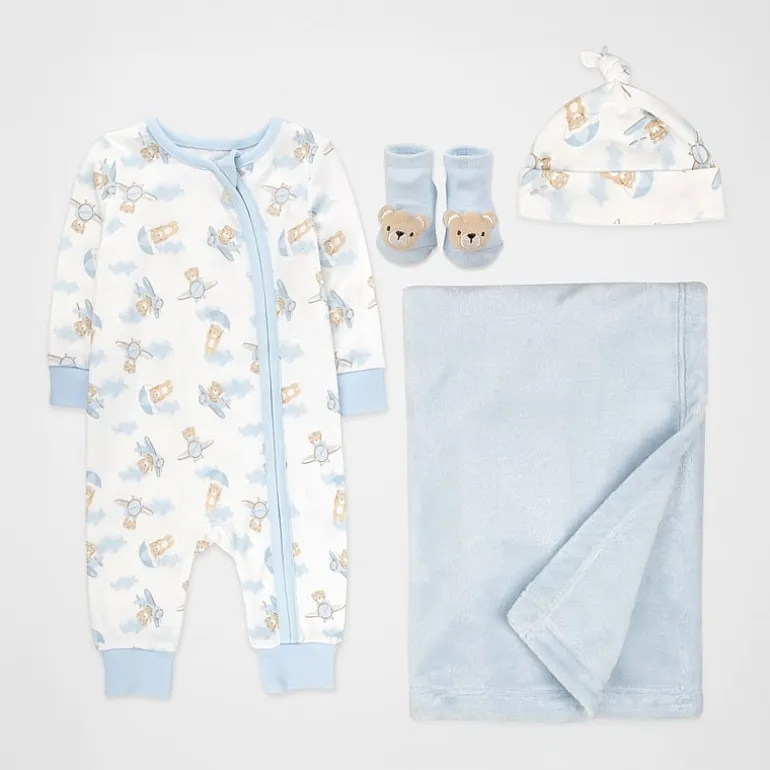 Baby Essentials Baby Boys 4-pc. Baby Clothing Set