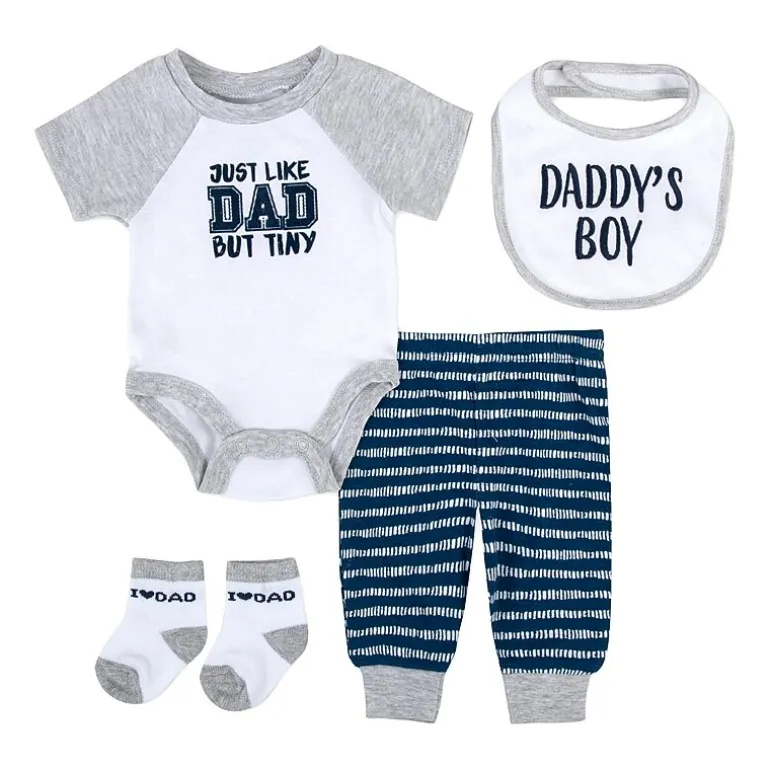 Baby Essentials Baby Boys 4-pc. Baby Clothing Set