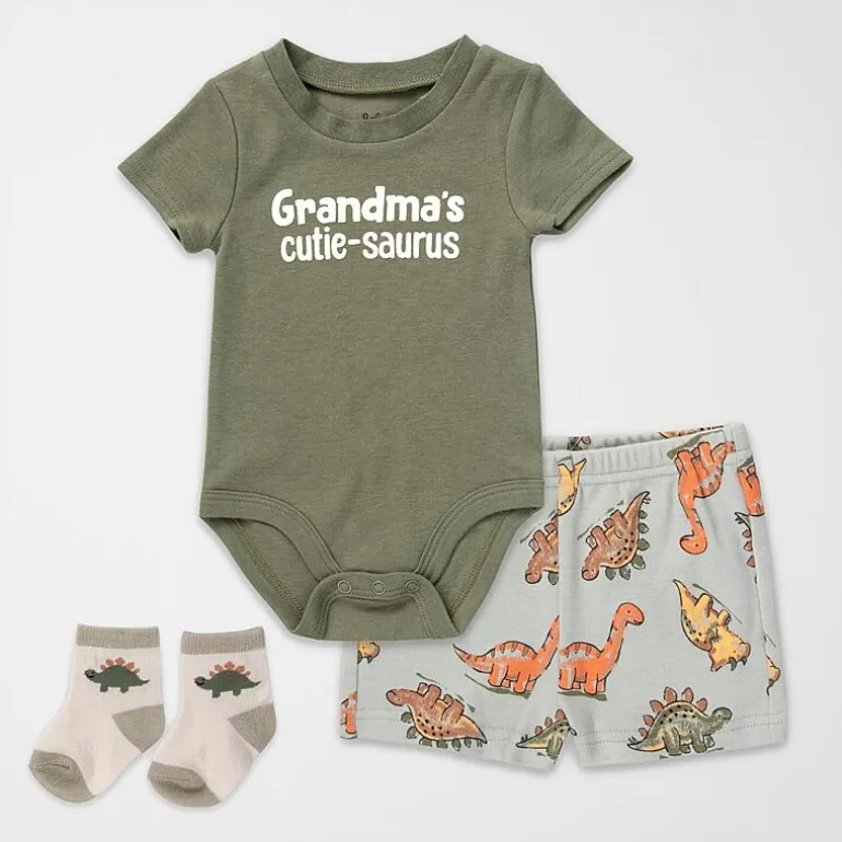 Baby Essentials Baby Boys 3-pc. Short Set