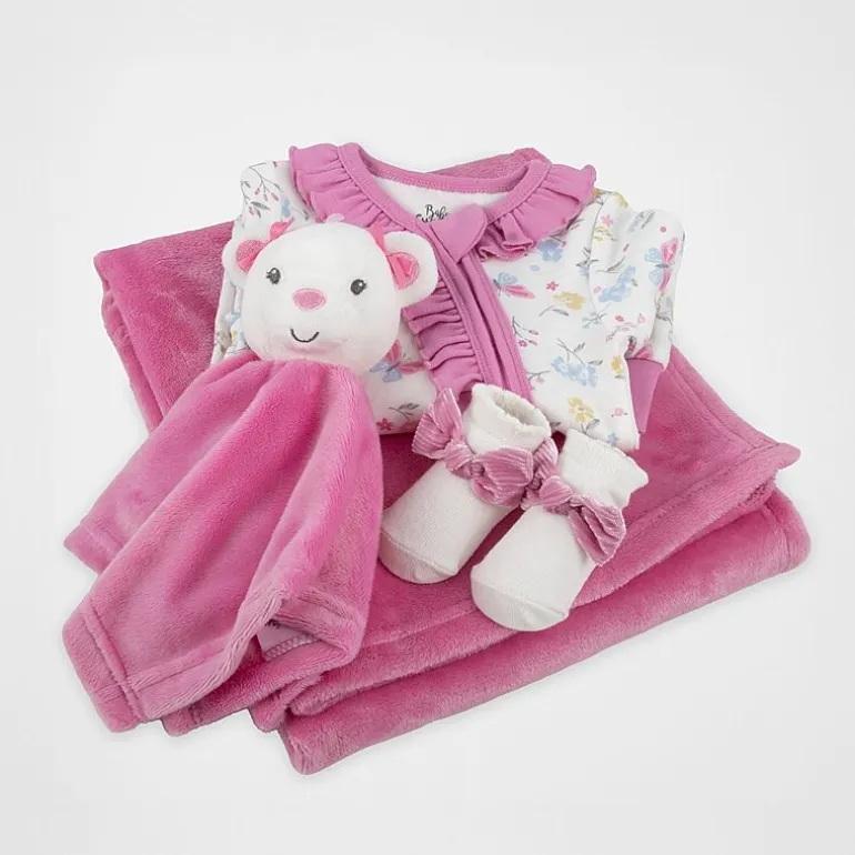 Baby Essentials Baby Girls 4-pc. Baby Clothing Set