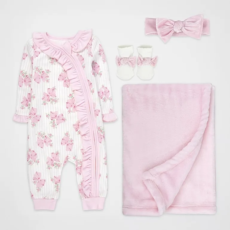 Baby Essentials Baby Girls 4-pc. Baby Clothing Set