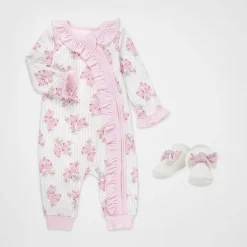Baby Essentials Baby Girls 4-pc. Baby Clothing Set
