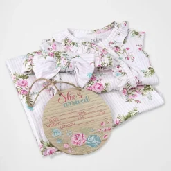 Baby Essentials Baby Girls 4-pc. Baby Clothing Set