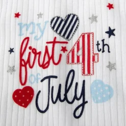Baby Essentials First Fourth Of July Baby Girls 2-pc. Short Set