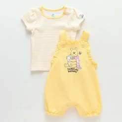 Baby Girls 2-pc. Winnie The Pooh Shortall Set