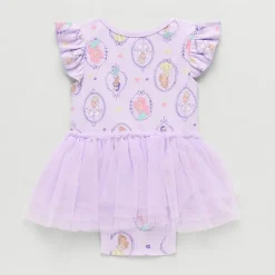 Baby Girls Short Sleeve Ariel Belle Cinderella Tutu Dress