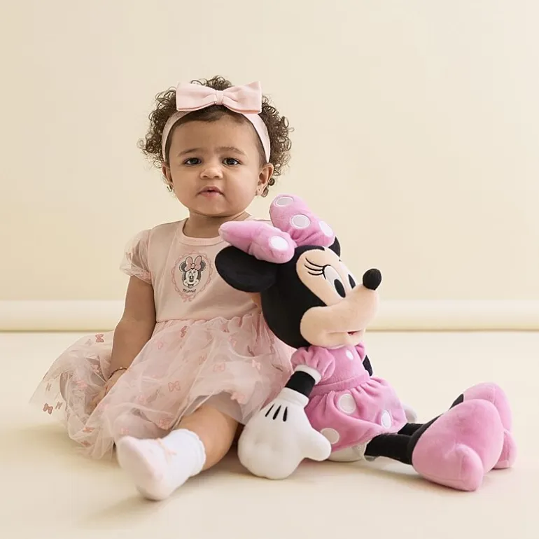 Baby Girls Short Sleeve Minnie Mouse A-Line Dress