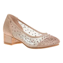 Badgley Mischka Round Closed Toe Block Heel Pumps