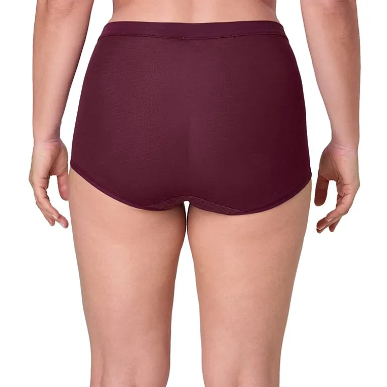 Bali Breathe Cotton Modal Lace High Rise Brief DFCLBF