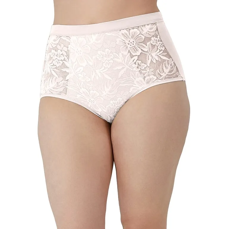 Bali Breathe Cotton Modal Lace High Rise Brief DFCLBF