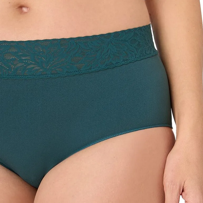 Bali Comfort Revloution Modern Seamless Lace Trim Brief Panty Dfmlbf