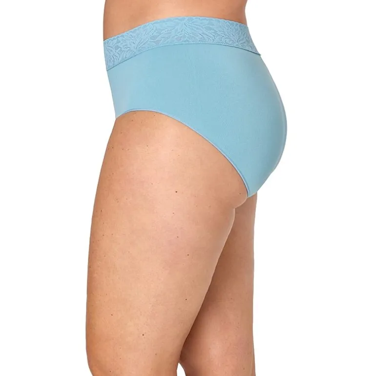 Bali Comfort Revloution Modern Seamless Lace Trim Brief Panty Dfmlbf
