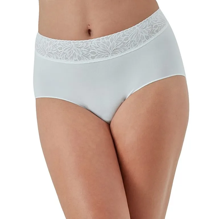 Bali Comfort Revloution Modern Seamless Lace Trim Brief Panty Dfmlbf
