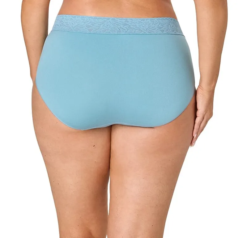Bali Comfort Revloution Modern Seamless Lace Trim Brief Panty Dfmlbf