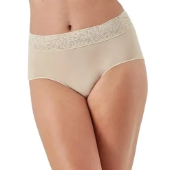 Bali Comfort Revloution Modern Seamless Lace Trim Brief Panty Dfmlbf