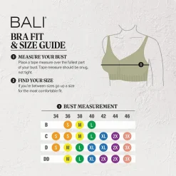 Bali Comfort Revolution Modern Seamless Wireless Full Coverage Bra-Df3380