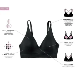 Bali Comfort Revolution Modern Seamless Wireless Full Coverage Bra-Df3380