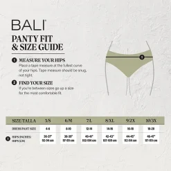 Bali Comfort Revolution Womens Seamless High Cut Panty 303j