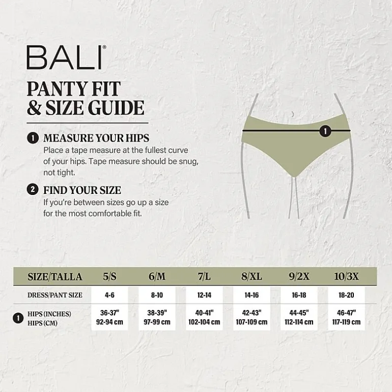Bali Comfort Revolution Womens Seamless High Cut Panty 303j