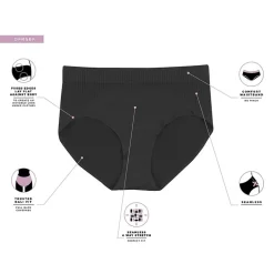 Bali Comfort Revolution Womens Seamless High Cut Panty 303j