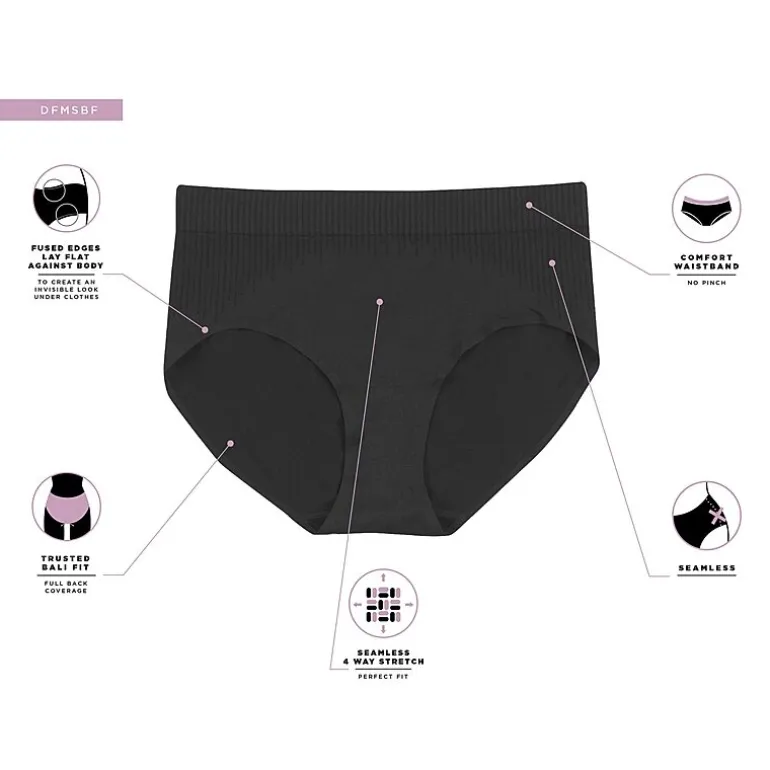 Bali Comfort Revolution Womens Seamless High Cut Panty 303j