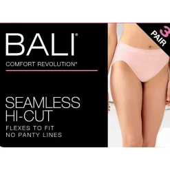 Bali Comfort Revolution Womens Seamless High Cut Panty 303j