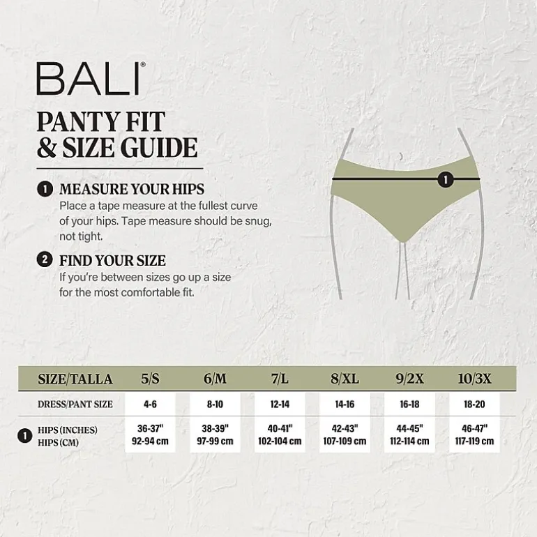Bali Comfort Revolution Womens Seamless High Cut Panty 303j