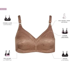 Bali Double Support® Spa Closure® Comfort-U Back Full Coverage Wireless Full Coverage Bra 3372