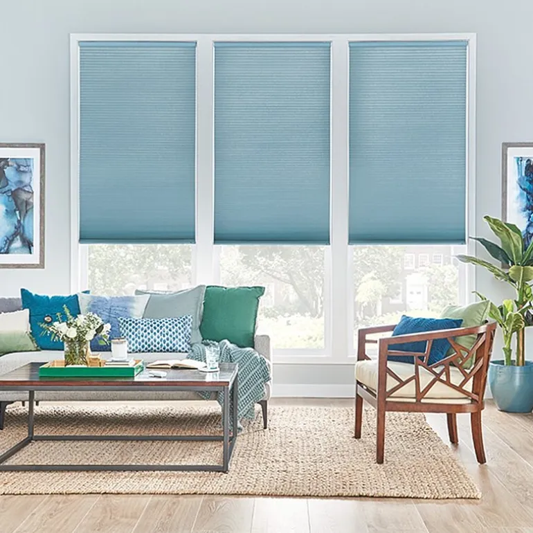 Bali Halo 1/2in Double Cell Custom Cordless Light-Filtering Cellular Shade