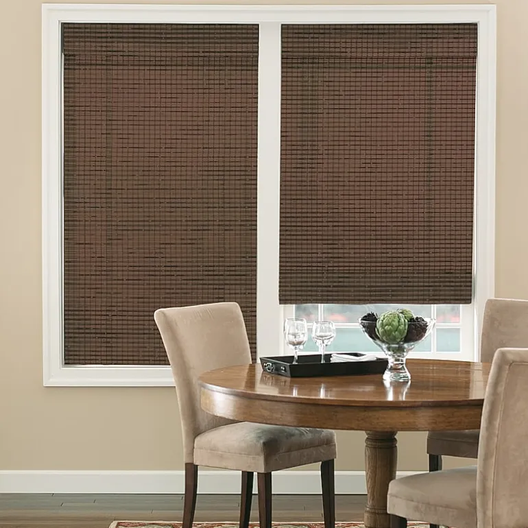 Bali Natural Custom Cordless Light-Filtering Roman Shade