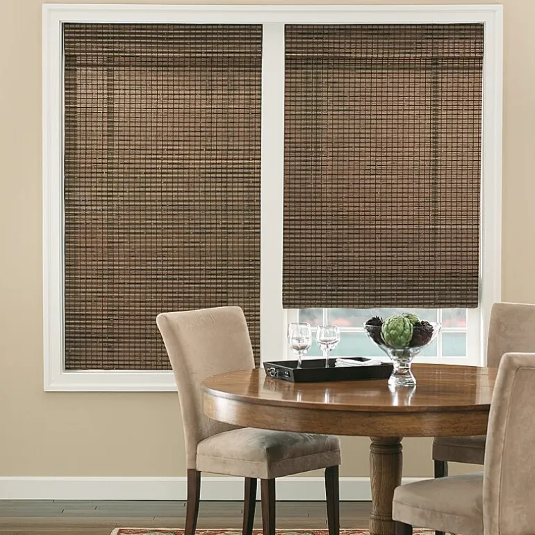 Bali Natural Custom Cordless Light-Filtering Roman Shade