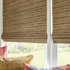 Bali Natural Custom Cordless Light-Filtering Roman Shade