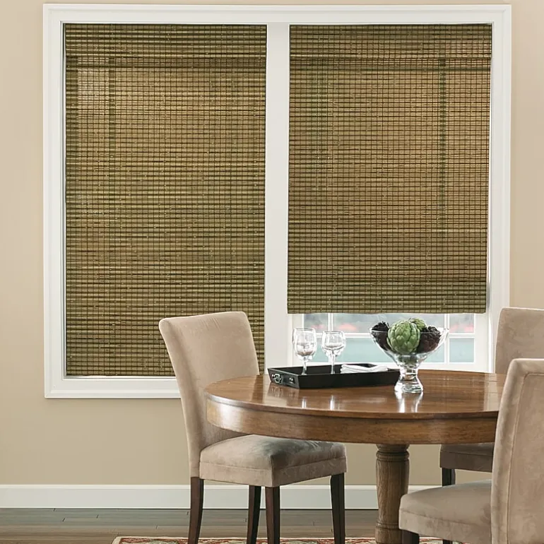 Bali Natural Custom Cordless Light-Filtering Roman Shade