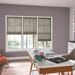 Bali Natural Custom Cordless Light-Filtering Roman Shade