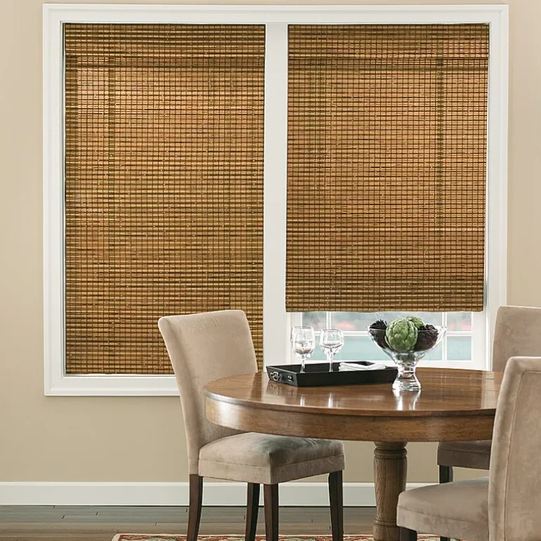 Bali Natural Custom Cordless Light-Filtering Roman Shade