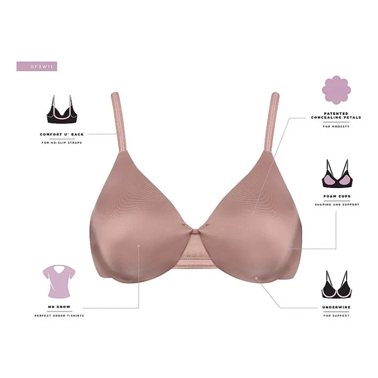 Bali One Smooth U® Smoothing & Concealing Full Coverage Underwire Full Coverage Bra 3w11