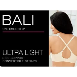 Bali One Smooth U® Ultra Light Convertible Full Coverage T-Shirt Underwire Full Coverage Bra 3439