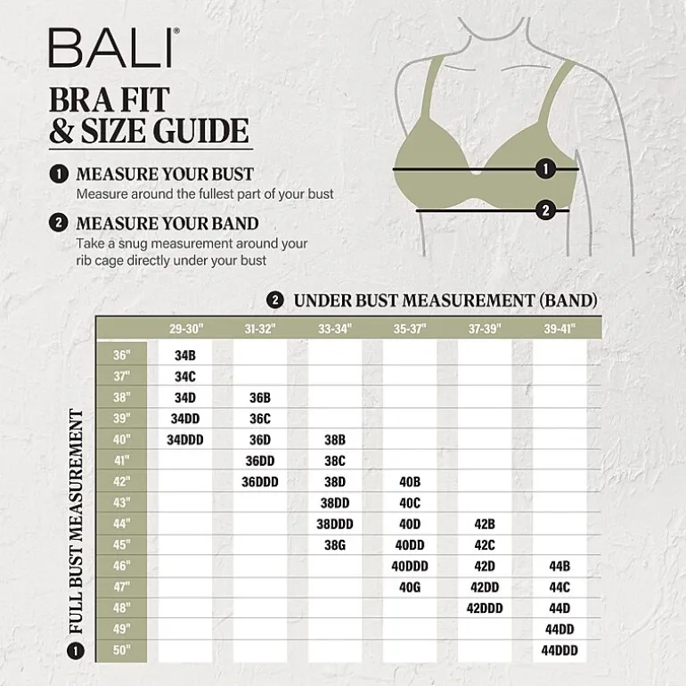 Bali Passion For Comfort® Seamless Full Coverage Minimizer Underwire Minimizer Bra 3385