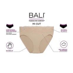 Bali Passion For Comfort Womens High Cut Panty Dfpc62