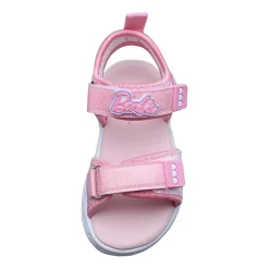 Barbie Light Up Toddler Girls Barbie Adjustable Strap Footbed Sandals