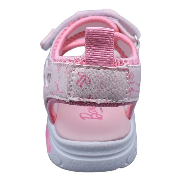 Barbie Light Up Toddler Girls Barbie Adjustable Strap Footbed Sandals