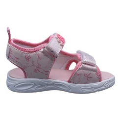 Barbie Light Up Toddler Girls Barbie Adjustable Strap Footbed Sandals